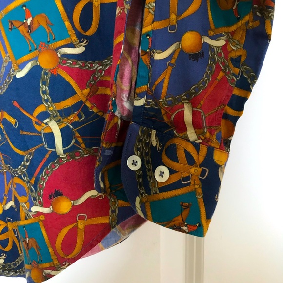 Equestrian-Solemare Collection Button down Shirt - Picture 7 of 9